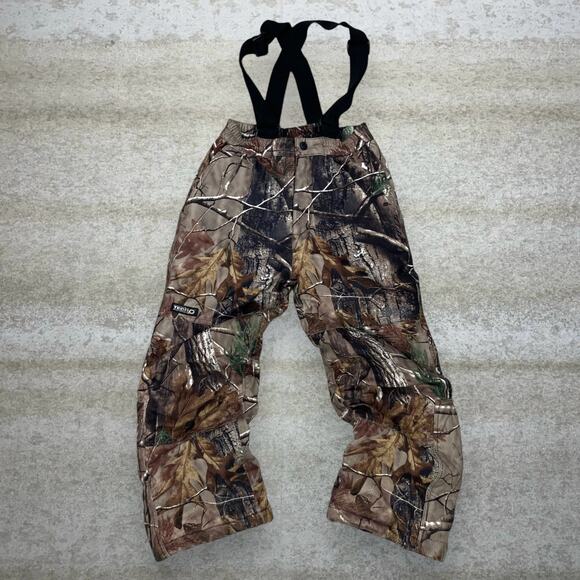 Realtree Other - Vintage 90s Realtree Hunting Camo Overalls Youth S Baggy Wide Leg Fit Insulated